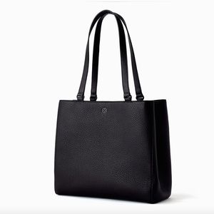Dagne Dover Allyn Tote - Medium Onyx Leather